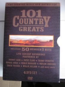 101 Country Greats Including 50 Number 1 Hits, 4 DVD's