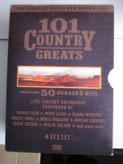 101 Country Greats Including 50 Number 1 Hits, 4 DVD's