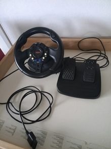PS2 Steering Wheel & Pedals Set (Sabre Racing Wheel)