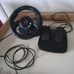 PS2 Steering Wheel & Pedals Set (Sabre Racing Wheel)