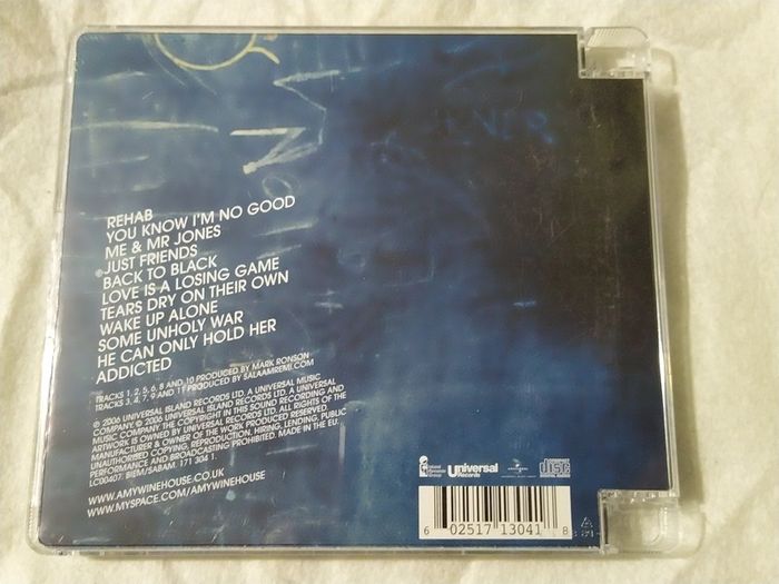 Amy Winehouse - Back To Black Cd