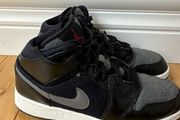 Grey &amp; Black Nike Air Jordan Mid