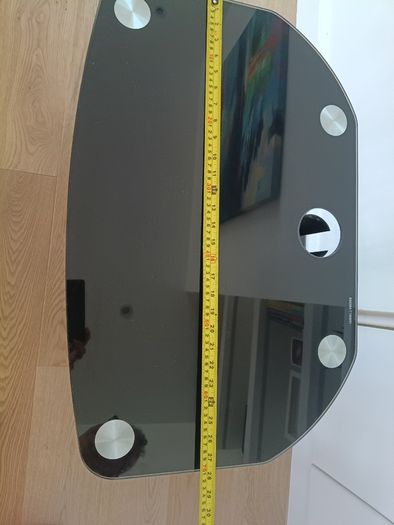 Black Glass TV Stand