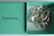 Tiffany &amp; Co. Sterling Silver 925 Square Cushion Toggle Link Chain Necklace length 17,5" - 66,55g