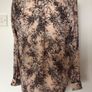 Pink and black long sleeve blouse Uk 14 includes postage Image 2
