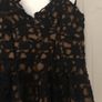 Black lace midi dress Image 3