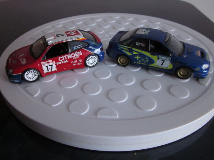 Two WRC Toy Rally Cars