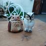 two vintage small owls Image 8