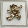 Vintage Carolee Style Christmas Teddy Bear Brooch Image 2