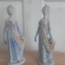 Ornament/Two Glazed Lady Figurines ..  for12.00euro Image 6