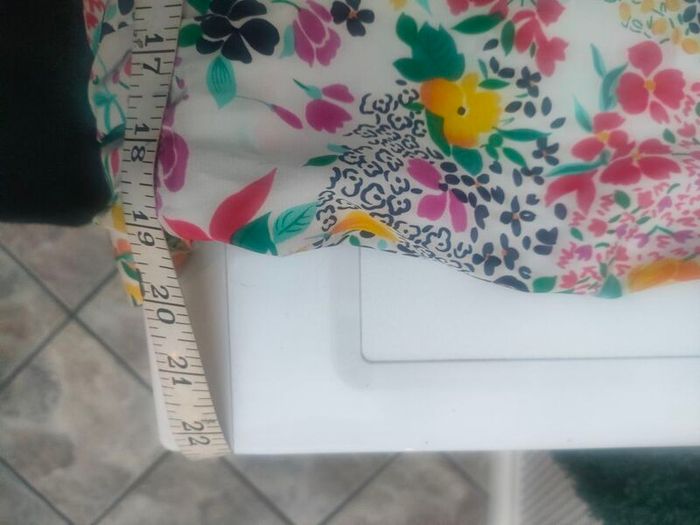 Vintage French floral dress