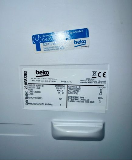 beko fridge freezer