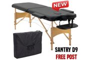 Foldable Massage Table Beauty Bed Salon Therapy Spa Couch 2 Zone White