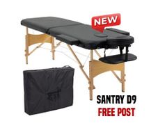 Foldable Massage Table Beauty Bed Salon Therapy Spa Couch 2 Zone White