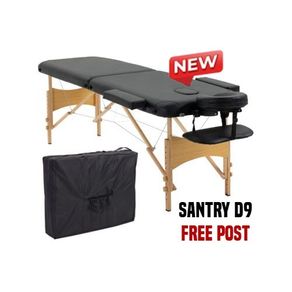 Foldable Massage Table Beauty Bed Salon Therapy Spa Couch 2 Zone White