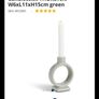 JYSK porcelin candlestick holder green Image 2