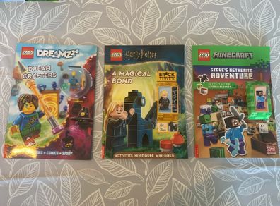 Lego Dreamzzz , Harry Potter, Minecraft books with mini figures