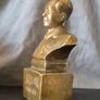 Small vintage bronze bust of chairman mao Image 5