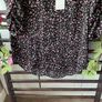 top Bnwt black patterned round neck top Marc Angelo brand size 12 Image 8