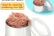 Cleaning Ball Desoldering Soldering Iron Mesh Filter Cleaning Nozzle Tip Copper Wire Cleaner Ball Metal Dross Box Clean Ball