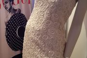 1960s Mandell Couture White Lace Vintage Mini Dress