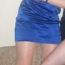 Blue one shoulder mini dress with pockets Image 5