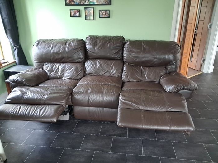 3 seater reclining sofa
