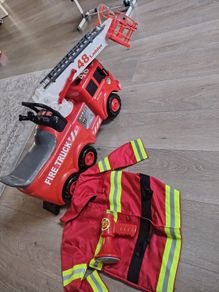 Kids toy sit on fire engine