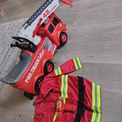 Kids toy sit on fire engine