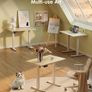 Standing Desk, 80cm Small Height Adjustable Desk with 3 Memory Heights Image 6