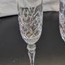 Galway Irish Crystal Clarendon Champagne Flutes Pair Vintage Irish Crystal Image 2