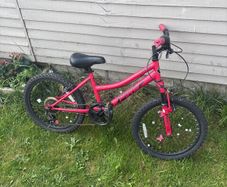 girls pink bike