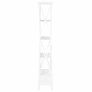 Bookcase with 1 Drawer White 60x30x170 cm MDF Image 5