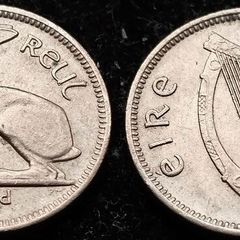[#176] - Ireland 1968 | 3 Pence | Irish 3d | Hare | KM.12a | UNC