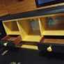 1960's Cocktail Cabinet/Bureau - Black & Gold - cocktail accessories and four glasses included Image 4