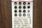 Mudra Craft Stamps "Basic Planner" photopolymer stamp set