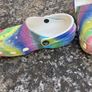 Rainbow crocs size four Image 2