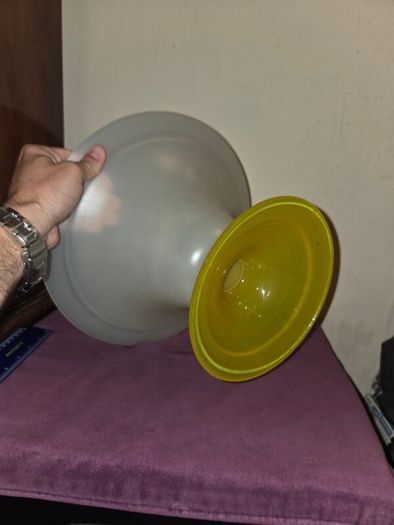 Vintage large glass bowl