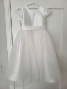 Darcy Bow Communion dress (inclu bag & tulle underskirt)