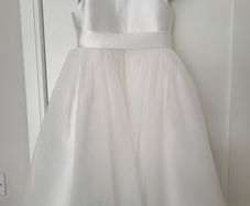 Darcy Bow Communion dress (inclu bag & tulle underskirt)