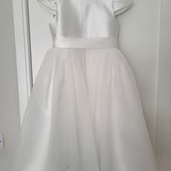 Darcy Bow Communion dress (inclu bag & tulle underskirt)