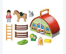 playmobile, take along farm