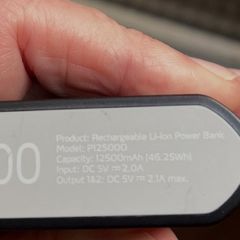 12500 mah power bank.