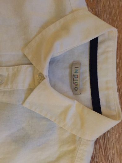 BNWT White Indigo short sleeve shirt Age 12