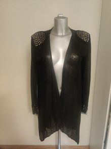 Sienna Couture black detailed cardigan cover up size UK18 EU46 Postage included