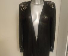 Sienna Couture black detailed cardigan cover up size UK18 EU46 Postage included