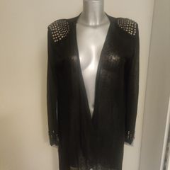 Sienna Couture black detailed cardigan cover up size UK18 EU46 Postage included