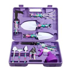 10pcs/Set Garden Plant Tool Set Shovel Rake Clippers Irrigation Watering Tool Garden Pruning Planting Gardening Tools Kit