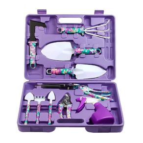10pcs/Set Garden Plant Tool Set Shovel Rake Clippers Irrigation Watering Tool Garden Pruning Planting Gardening Tools Kit
