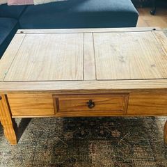 Solid pine coffee table